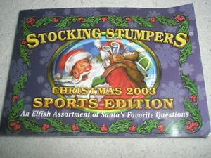 Christmas Trivia Booklet STOCKING STUMPERS 2003 Sports Edition Q&A - Picture 1 of 11