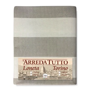 TELO ARREDO copritutto GRAN FOULARD copriletto COPRIDIVANO tessuto RIGONE BEIGE - Foto 1 di 18