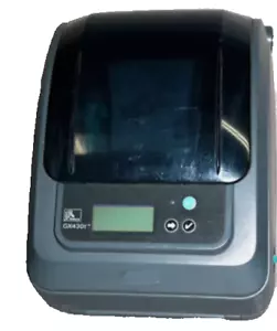 Zebra GX430T USB stampante per etichette termiche seriale POS USB LCD GX43-102710-000 - Foto 1 di 5
