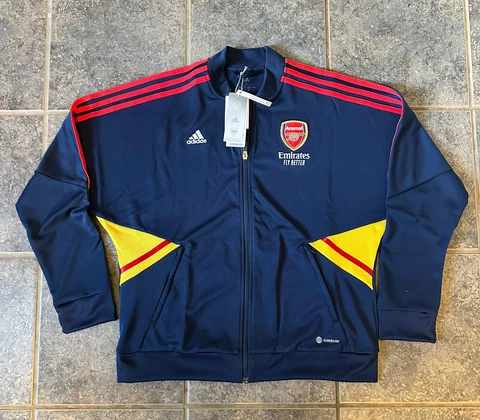 Adidas Arsenal FC Track Jacket Blue HA5284 Women’s Size XL Cover
