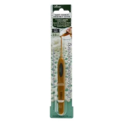 CLOVER SOFT TOUCH CROCHET HOOKS VARIOUS SIZES from 2.00mm- 6.00mm - image 1 of 2