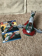 Star Wars LEGO 8097 BOBA FETTS SLAVE ONE 100% COMPLETE NO FIGS RARE RETIRED