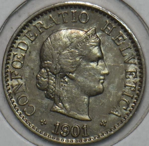 Switzerland 1901 5 Rappen 152301 combine shipping - Picture 1 of 2