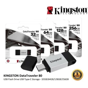 Kingston DataTraveler 80 OTG Flash Drive 32 Go 64 Go 128 Go 256 Go USB Type-C - Photo 1/21