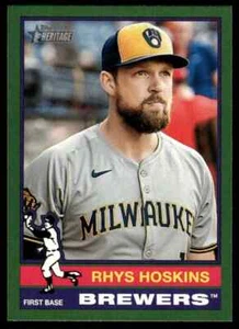 2025 Topps Heritage "GREEN Border" Rhys Hoskins #261 - Picture 1 of 1