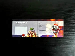 100 Stück - Premium Gutscheine für Eiscafes mit Klappseite - Bild 1 von 3