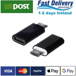 Converter Micro USB 2.0 Male 5pin to Type C 2.0 Female Data Adapter - Imagen 1 de 15