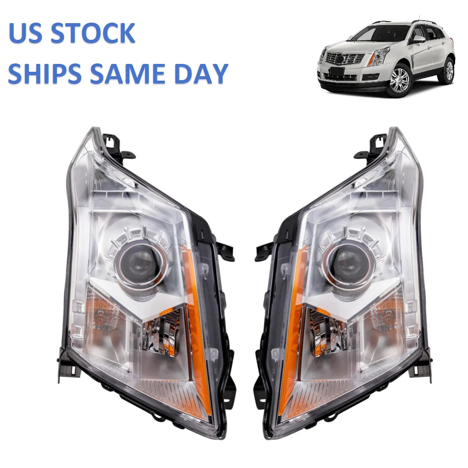 For 2010-2016 Cadillac SRX Halogen LED Projector Headlights Left Right Side Pair Foto 1 de 4