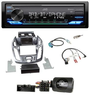 JVC Bluetooth DAB USB Lenkrad Autoradio für Ford Transit Connect ohne Display 13 - Bild 1 von 4