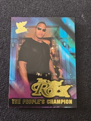 2001 Fleer WWE The Rock Wrestling Card #4 The People’s Champion Insert Card - Image 1 of 2