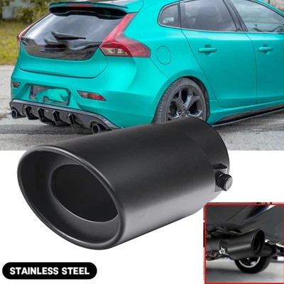 Rear Exhaust Pipe Tail Tip Muffler Round Accessories For Volvo V40 - Image 1 of 4