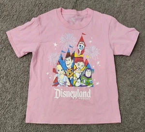 Disneyland Toy Story Girls Shirt Size Small Forky Bo Peep Jessie Buzz Woody Pink - Picture 1 of 6