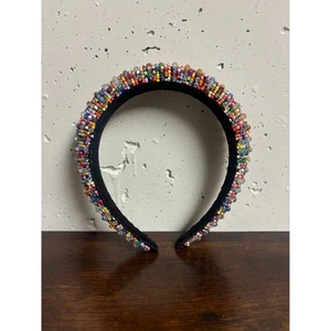 Markenlos Regenbogen Perlen Mode Stirnband Accessoire Statement Haarteil süß  - Bild 1 von 4