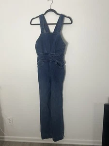Faherty Avenue Jumpsuit Denim Overalls Size XS - Picture 1 of 19
