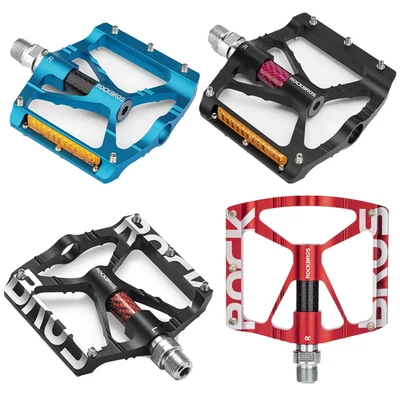 ROCKBROS Pedali Bici Pedale 9/16" Alluminio Alluminio Piattaforma Piattaforma MTB Pedali - Immagine 1 di 4