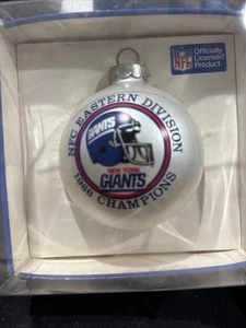 NY Giants ‘88 glass ornament New In Box - Picture 1 of 4