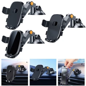 Support T��l��phone Voiture R��glable avec Clip Forte et Ventouse pour Navigatio - Photo 1 sur 15