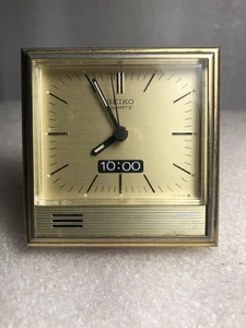 SEICO~ Vintage Alarm Clock~ Desk Clock~ Travel Clock - Picture 1 of 6