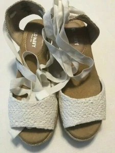 Old Navy Creamy White Espadrille  Sandals Women’s Size 6 Summer string tie - Picture 1 of 5