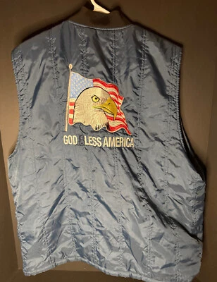 !FTP* F The Population God Bless America Vest Hypebeast Hype Mens L FTP - Image 1 of 4