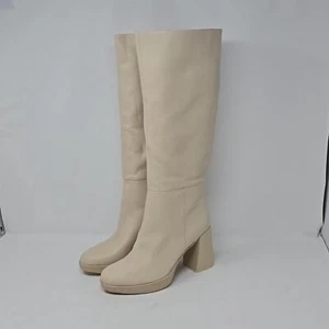 Naturalizer GenNAlign Women's Kee High Boots Porcelain Leather Size 7 - Picture 1 of 7