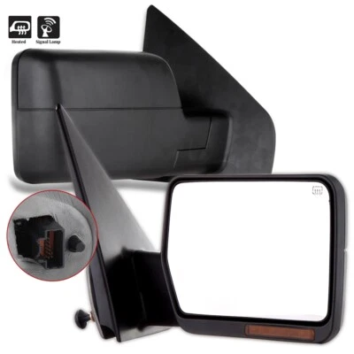 Pair Towing Power Heated Turn Signal Side Mirrors For 2004-2006 Ford F150 Truck - Image 1 of 4