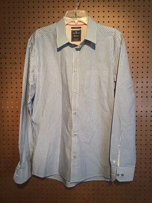 Tom Taylor Men’s 2XL Fits Like Large Long Sleeve Button Down Shirt Stripped #26 - Image 1 of 4