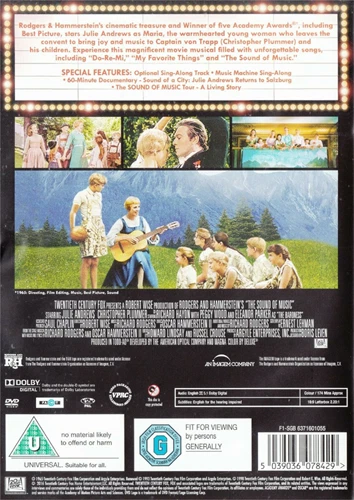 The Sound of Music 2016 DVD Julie Andrews HMV Classic Bs7