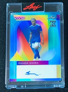 2022 Leaf Vivid Calcio Auto Teal Zanda Siziba Ipswich Town XRC 1/1 - Foto 1 di 2