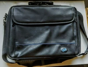 Black Leatherette Lap Top Breifcase 12"X16" hardly used IBM official case note - Picture 1 of 12