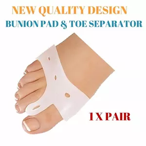 NEW Gel Bunion Protector Toe Spacer Straightener Separator Alignment Pain Relief - Picture 1 of 1