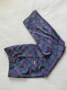 Puma Golf Performance PRINT PLAID Pant Dry Cell Trouser~Womens sz 10 UK/US S NWT - Picture 1 of 11
