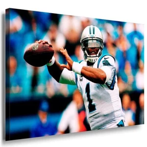 Cam Newton Carolina Panthers Leinwandbild AK Art Bilder Mehrfarbig Wandbild - Bild 1 von 1