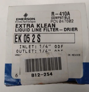 Emerson Extra Klean Liquid Line Filter Drier EK 05 2 S 1/4In/Out ODF - Picture 1 of 1