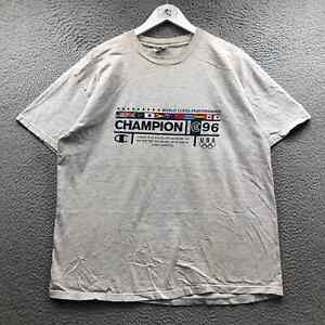 Vintage 1996 USA Olympics World Class Performance Champion T-Shirt Men's XL Gray