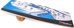 Moment Balance Boards Trainer Wooden Wobble Board Roller Durable Rails 300LBS - Picture 1 of 7