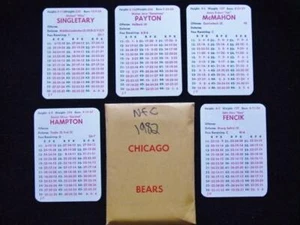 1982 APBA : CHICAGO BEARS NFL Football Team Set : 32 players cards - Picture 1 of 1