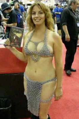 Nuevo Sujetador Medieval Vikingo Antiguo Sexy Alumnio Cadena Correo Para Mujeres Natación Foto 1 de 3