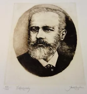 Grabado Jack Coughlin - Tchaikovsky - Firmado y numerado 56/100 - Imagen 1 de 8