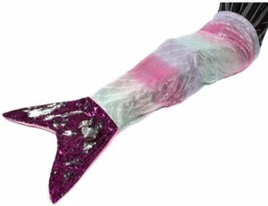 Pink & Rainbow Shimmer Mermaid Sparkly Sequins Tail Warmer Kids Blanket - Picture 1 of 3
