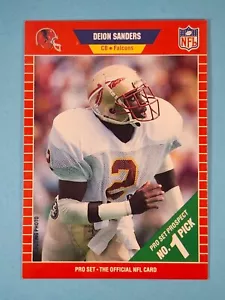 Juego profesional 1989 RC Deion Sanders Florida State Seminoles #486 🏈 - Imagen 1 de 2