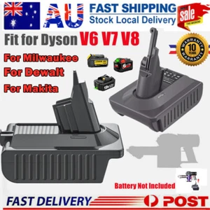 Adapter For Makita Milwaukee DeWalt 18V Battery Convert To Dyson V6 V7 V8 Vacuum - Picture 1 of 28