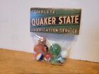 VINTAGE QUAKER STATE OIL COMPANY REPRODUCTION ADVERTISING MARBLE PACKAGE #1