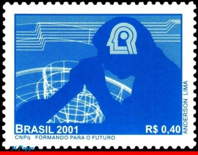 2786 BRASIL 2001 CNPQ, DESARROLLO CIENTÍFICO Y TÉCNICO, MI# 3143 C-2375 MNH Foto 1 de 2