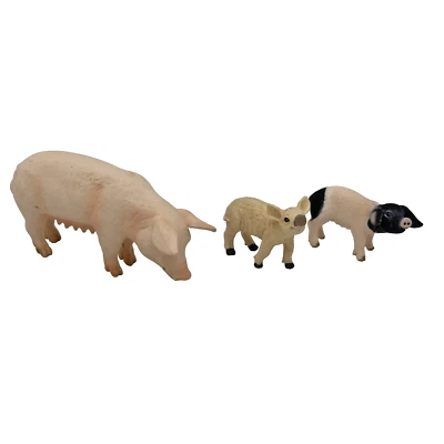 2 x Schleich Pigs and an ELC pig toy figures - Image 1 of 4
