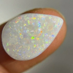 Beauty Pear PENDANT RING STONE Australian Coober Pedy Solid Natural Opal 4.27Cts - Picture 1 of 4