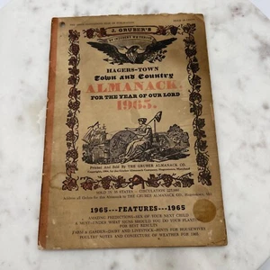Hagers-town Town And Country Almanack Almanac 1965 J. Grubers Maryland Farmers - Imagen 1 de 4
