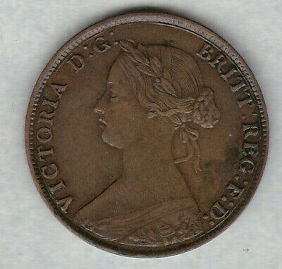 1861 Victoria Half Penny In Extremely Fine Condition • 38.85£