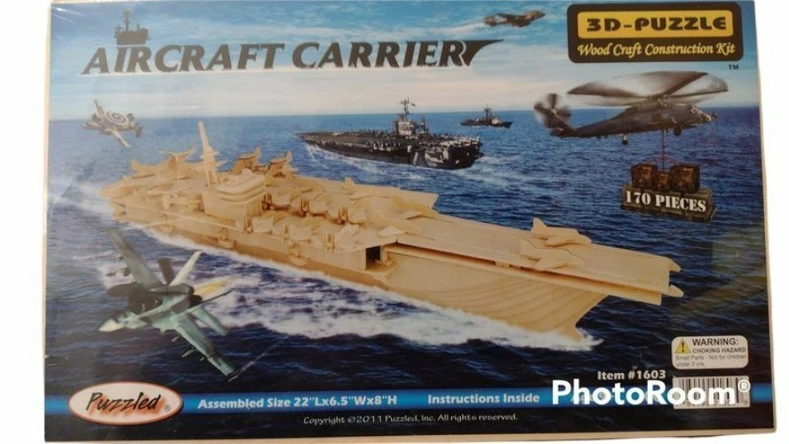 Rompecabezas de madera 3D - Portaaviones Foto 1 de 1