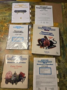 AD&D 2nd Edition Monstrous Compendium Lot MC1 MC2 MC3 MC8 MC13 MC14 Rogue’s Gall - Bild 1 von 23